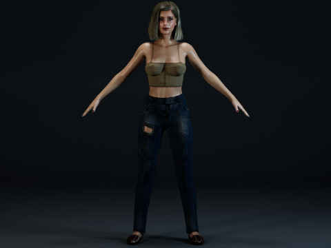 Emma Roberts 3D 模型