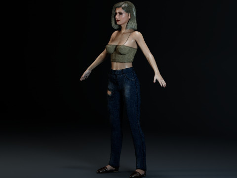 Emma Roberts 3D 模型
