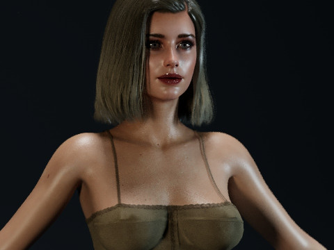 Emma Roberts 3D 模型