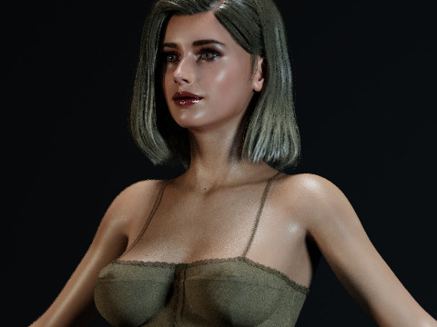 Emma Roberts 3D 模型