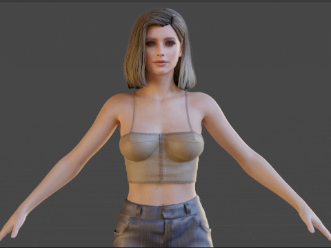 Emma Roberts 3D 模型