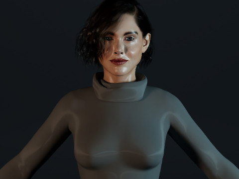 Alison Brie 3D Model
