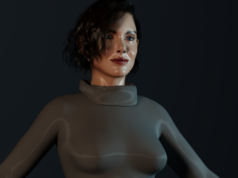 Alison Brie 3D Model