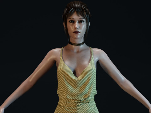 Taissa Farmiga 3D Model