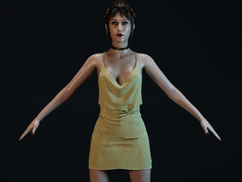 Taissa Farmiga 3D Model