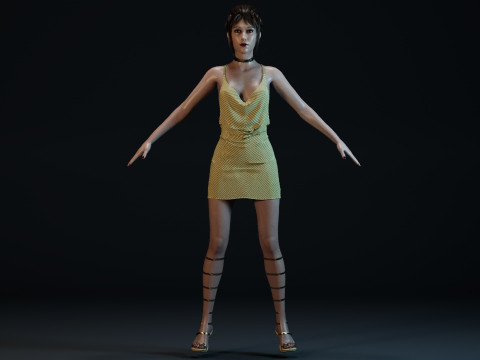 Taissa Farmiga 3D Model