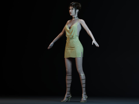 Taissa Farmiga 3D Model