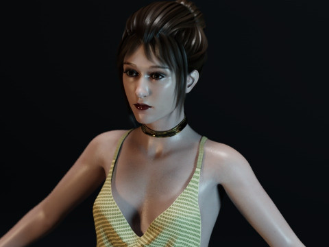Taissa Farmiga 3D Model