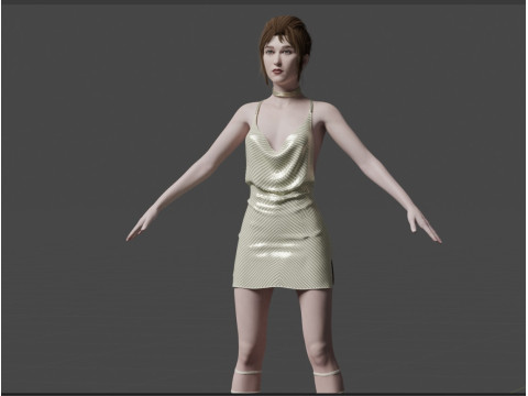 Taissa Farmiga 3D Model