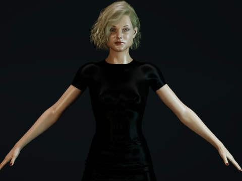 Jodie Foster 3D Model