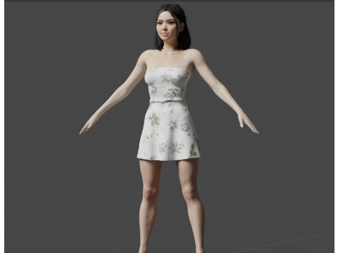 Bella Poarch 3Dモデル