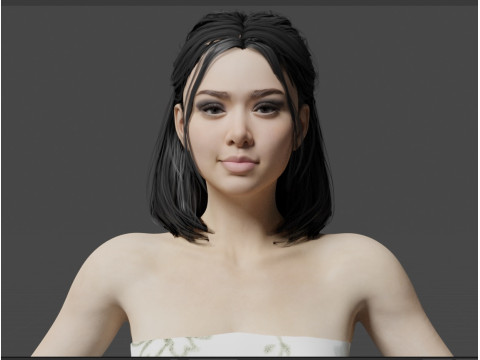 Bella Poarch 3Dモデル