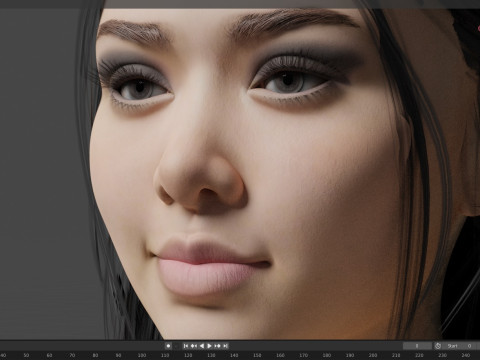 Bella Poarch 3Dモデル