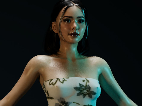 Bella Poarch 3Dモデル