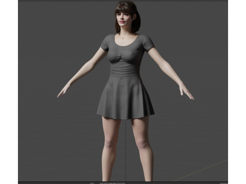 Krysten Ritter 3Dモデル