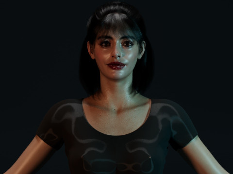 Krysten Ritter 3Dモデル