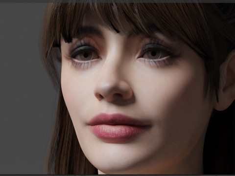 Krysten Ritter 3Dモデル