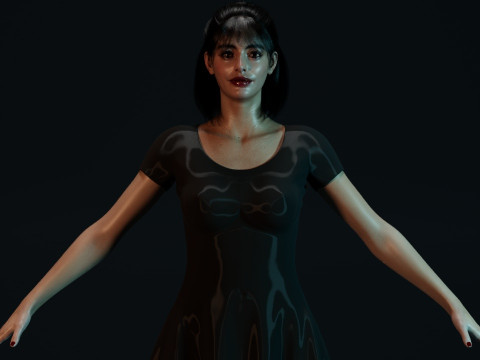 Krysten Ritter 3Dモデル