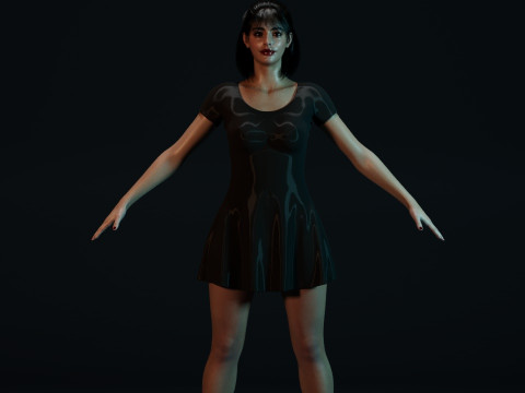 Krysten Ritter 3Dモデル
