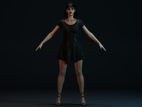 Krysten Ritter 3Dモデル