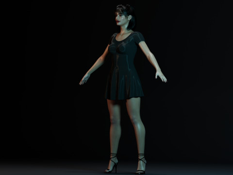 Krysten Ritter 3Dモデル