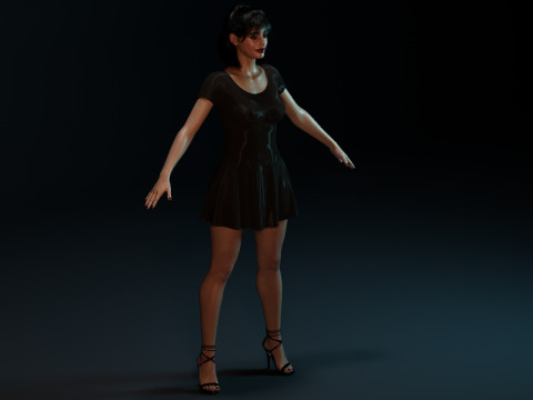 Krysten Ritter 3Dモデル