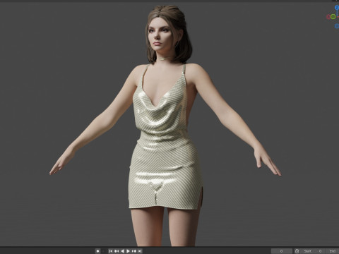 Dafne Keen 3D Model