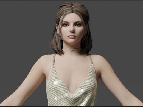 Dafne Keen 3D Model