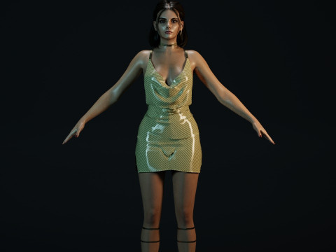 Dafne Keen 3D Model