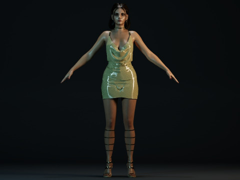 Dafne Keen 3D Model