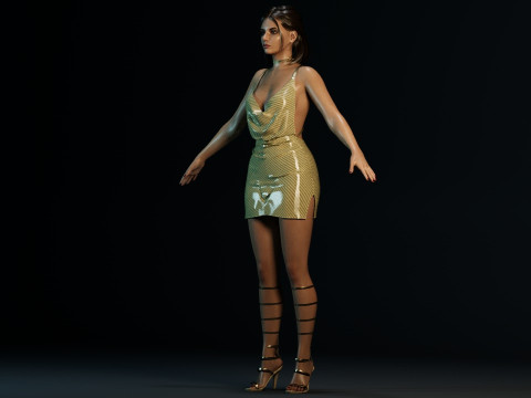 Dafne Keen 3D Model