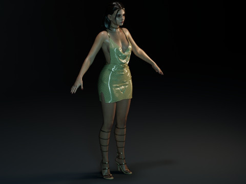 Dafne Keen 3D Model