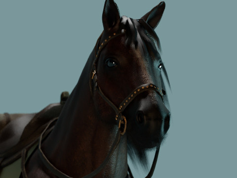 Red Horse Modelo 3D