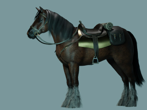 Red Horse Modelo 3D