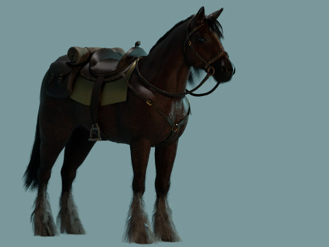 Red Horse Modelo 3D