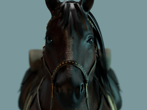 Red Horse Modelo 3D
