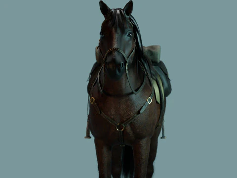 Red Horse 3D Model