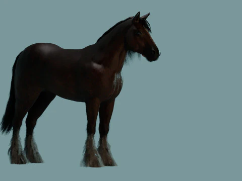 Red Horse 3D Model
