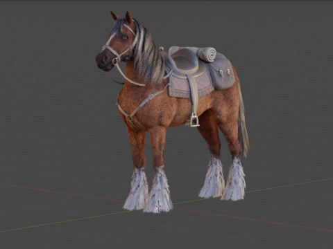 Red Horse Modelo 3D