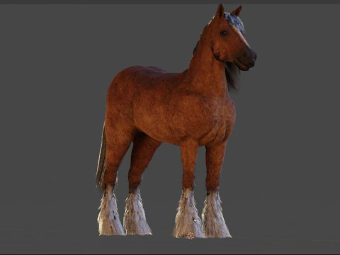Red Horse 3D Model