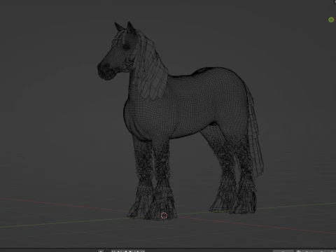 Red Horse 3D Model