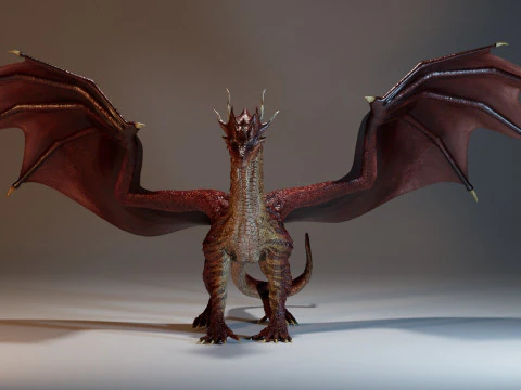Red Dragon 3D Model