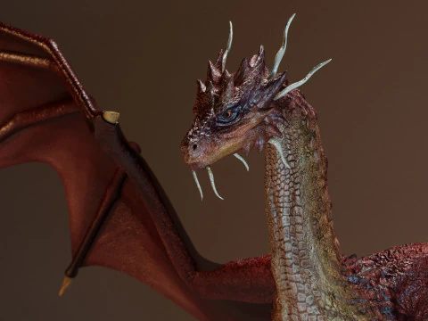 Red Dragon 3D Model