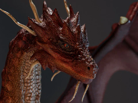 Red Dragon 3D Model
