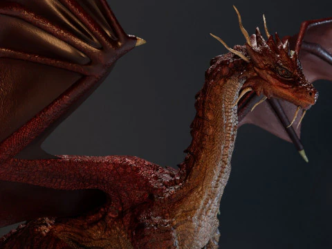 Red Dragon 3D Model