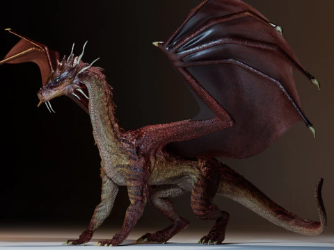 Red Dragon 3D Model