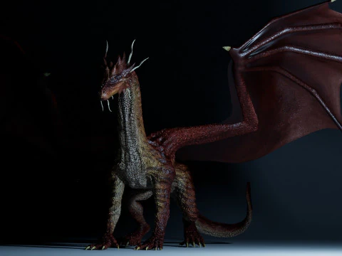 Red Dragon 3D Model