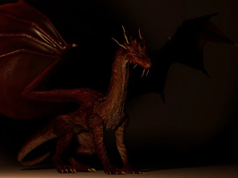 Red Dragon 3D Model