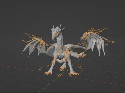 Red Dragon 3D Model