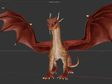 Red Dragon 3D Model